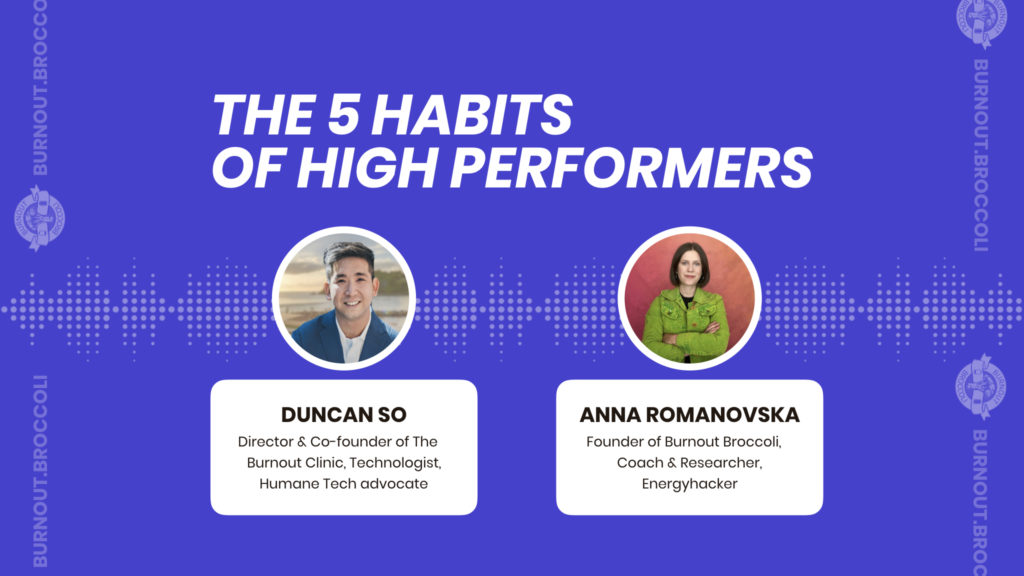 5 habits of high-performers